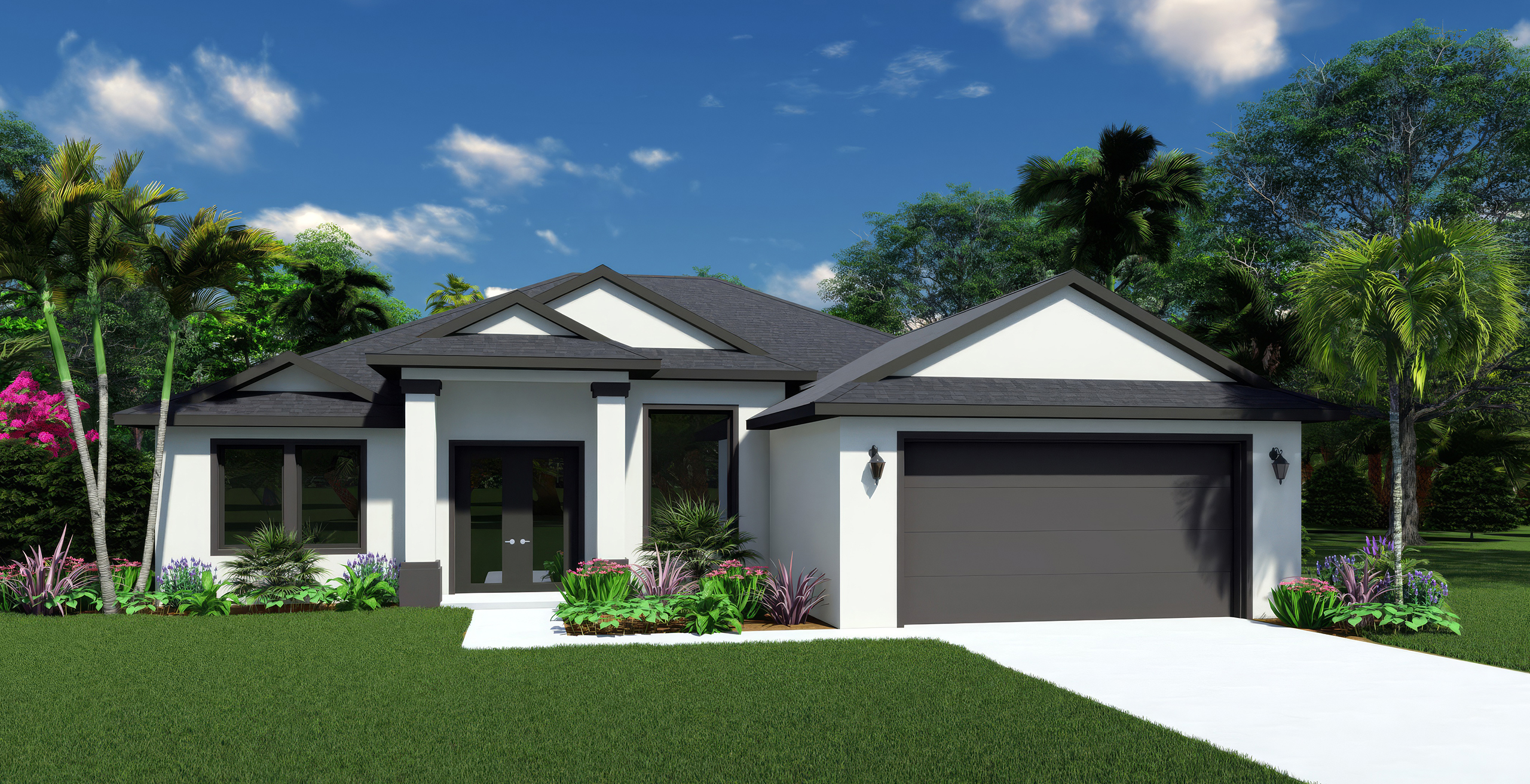 The 2400 model home North Port FL, new home construction Sarasota FL, custom home builder Venice FL, Empire Builders 2400 floor plan, top builders North Port, home remodeling experts Florida, open-concept new home Sarasota, den lanai model home FL, licensed builder Empire Builders Florida